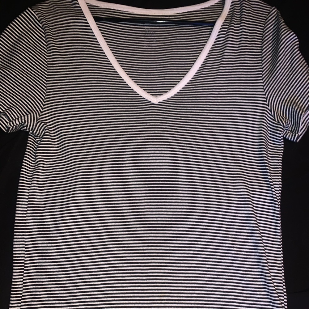 Black and white striped shirt